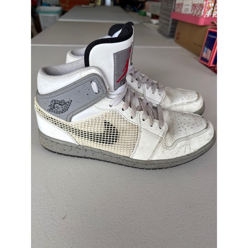 Nike Air Jordan 1 Retro 89 White Cement Grey 599873-104 Mens 11.5 High Top